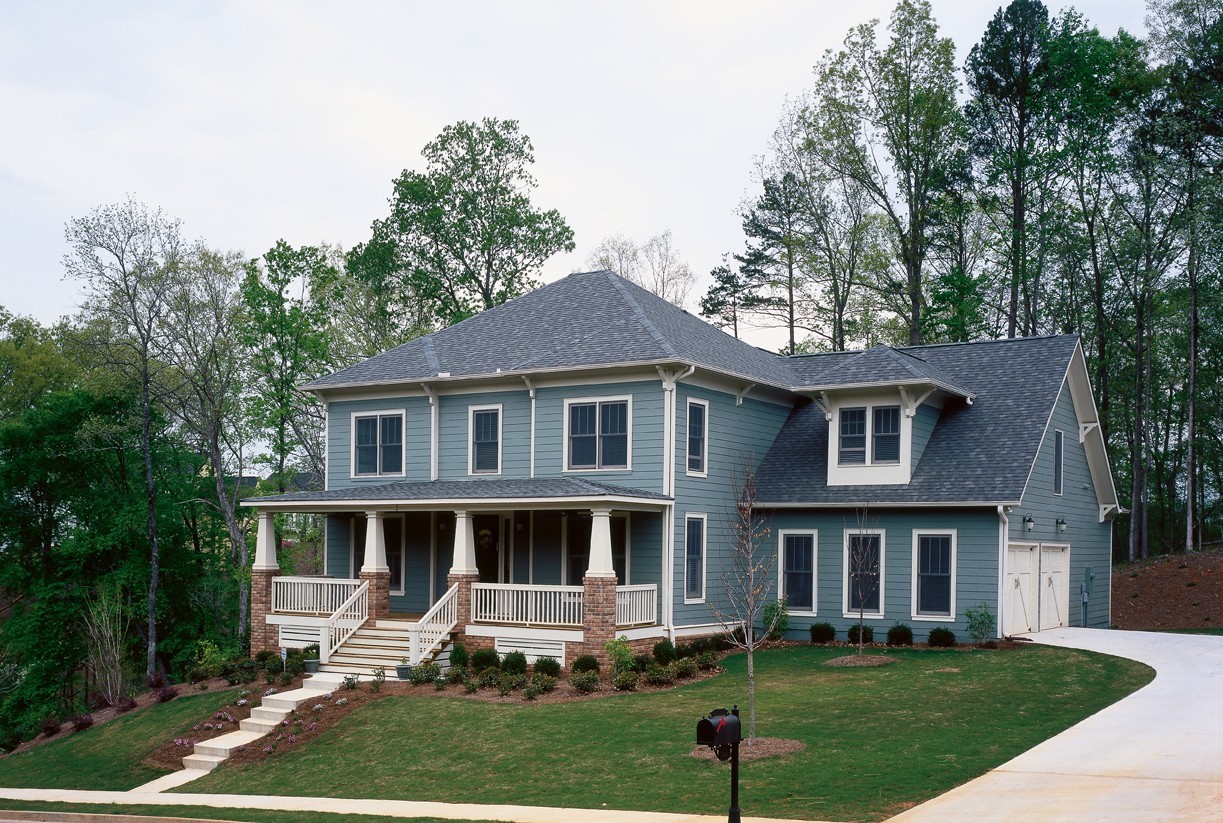 Blue Hardie Siding - Craftsman Style New Orleans 