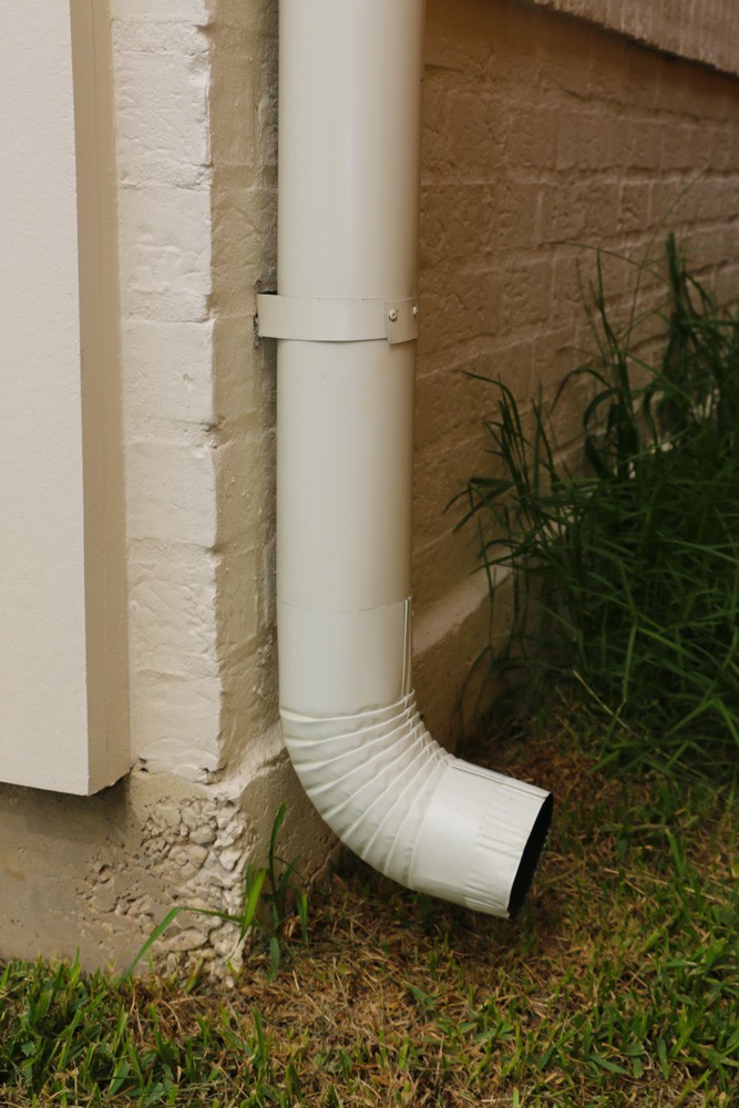 Round gutter downspout in New Orleans - Strong Shield