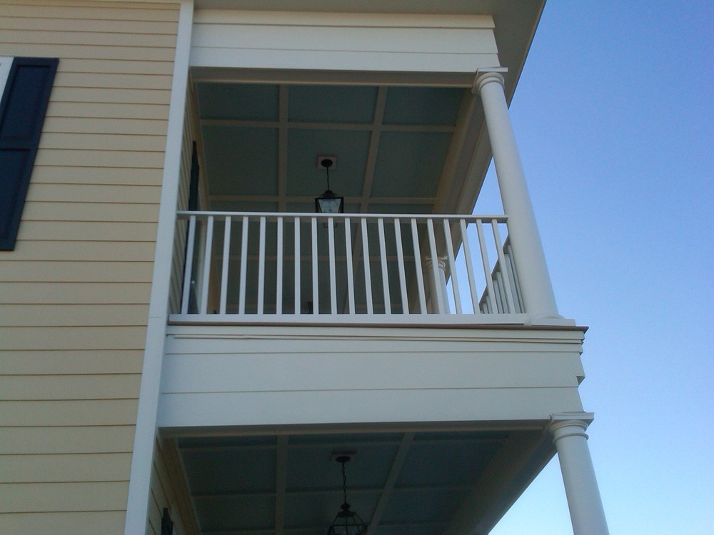 Custom painted porch and balcony for New Orleans home - Strong Shield