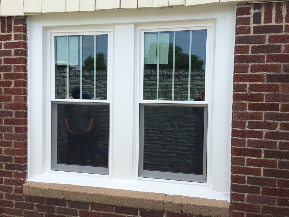 White high efficiency window replacement in Metairie - Strong Shield