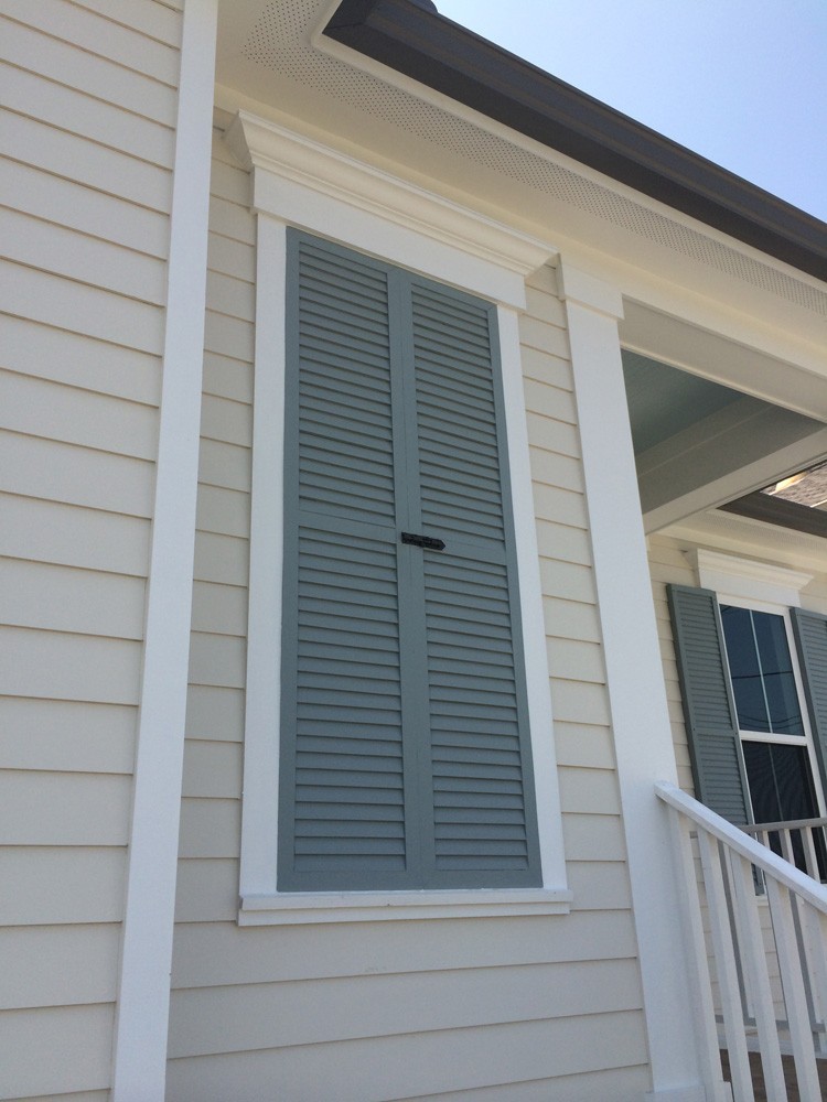 Traditional looking shutters in New Orleans - Strong Shield