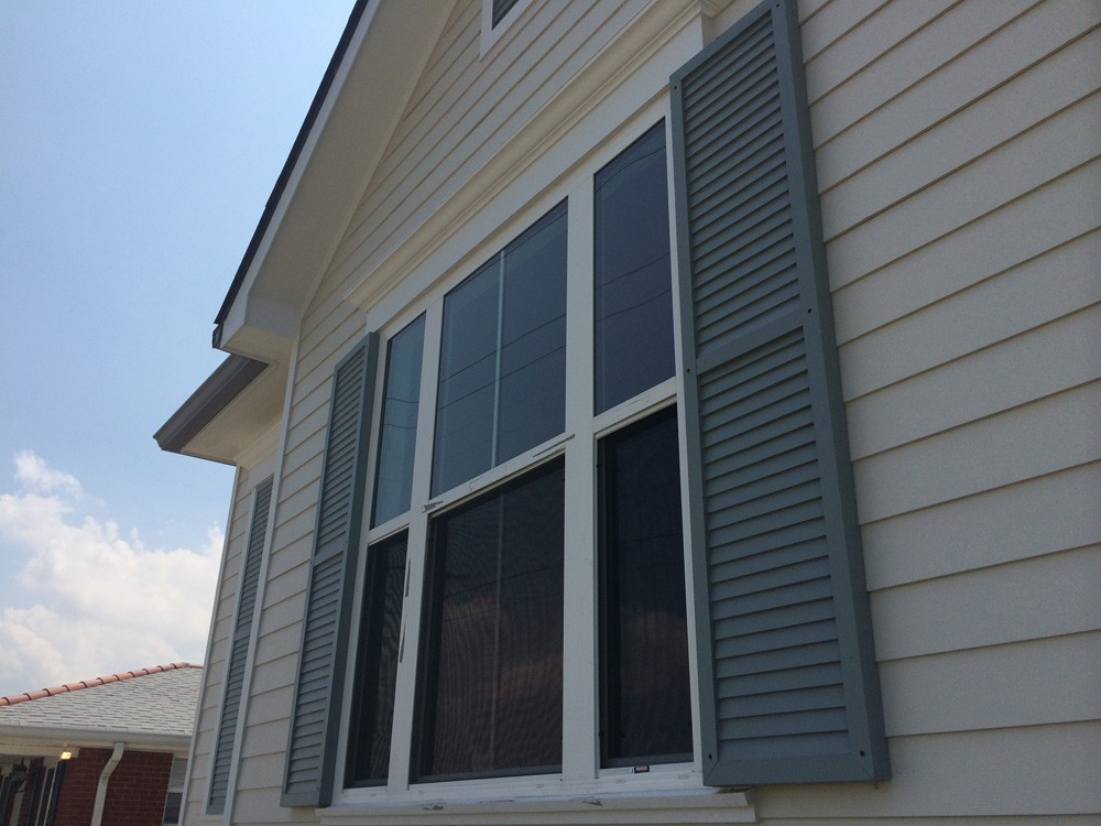 Shutter replacement on New Orleans home - Strong Shield