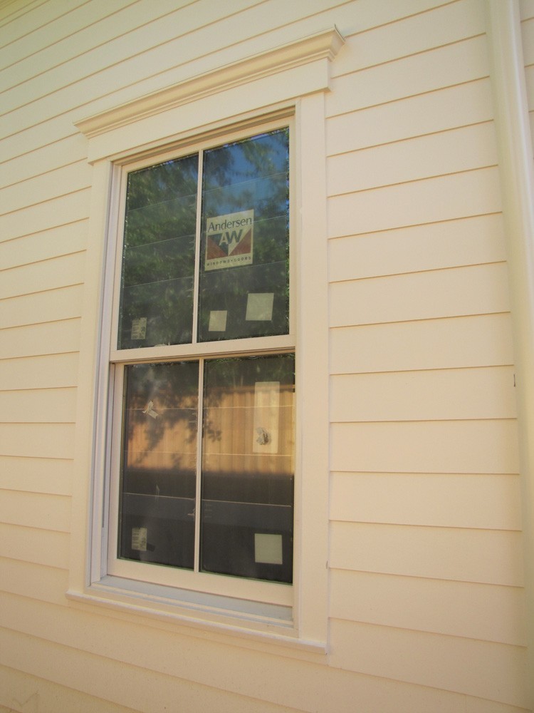 Craftsman style window trim and hardie plank - Strong Shield