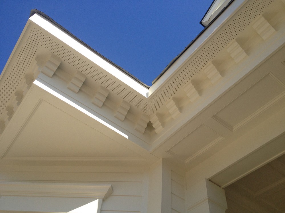 Crowning trim below soffits - Strong Shield