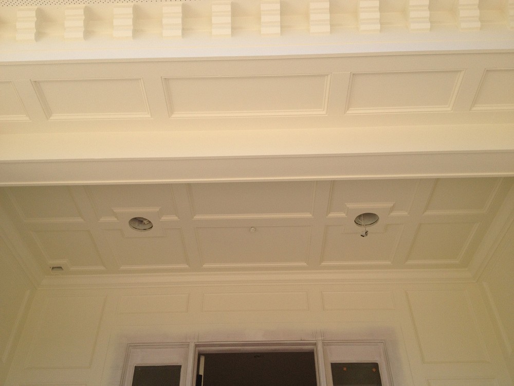 Coffered ceiling and crowning trim - Strong Shield