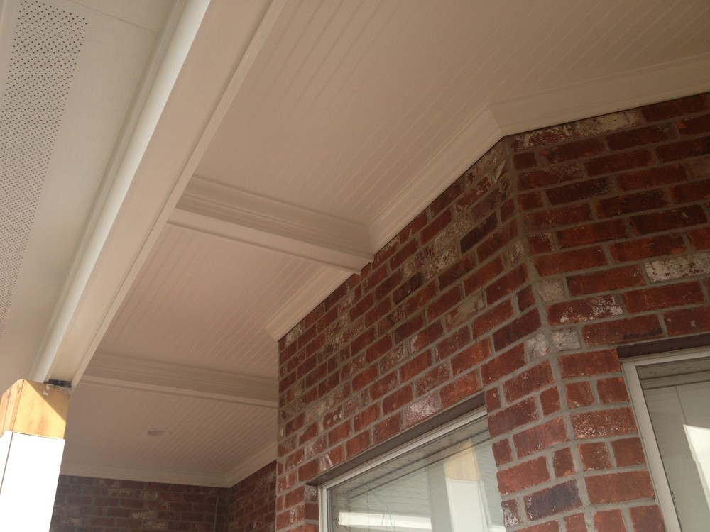 Bead board ceiling and craftsman style ceiling beam - Strong Shield