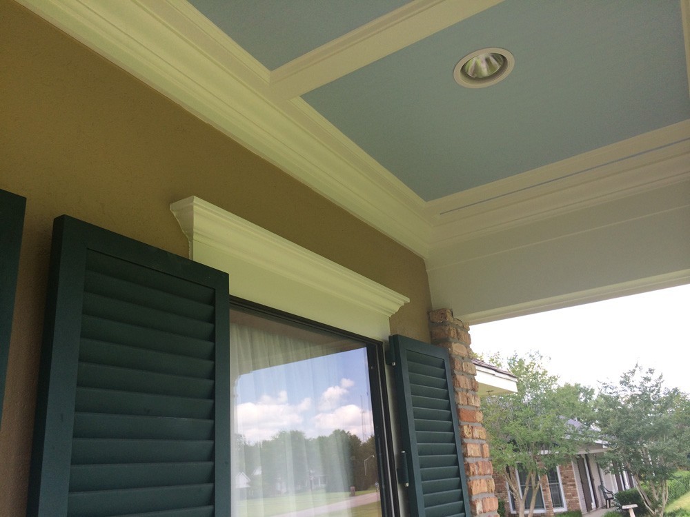 Trim work above exterior windows - Strong Shield