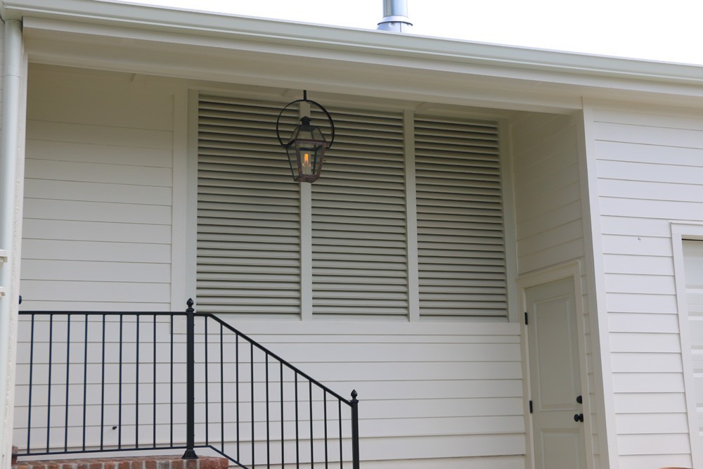 Louvered porch shutter vents - Strong Shield