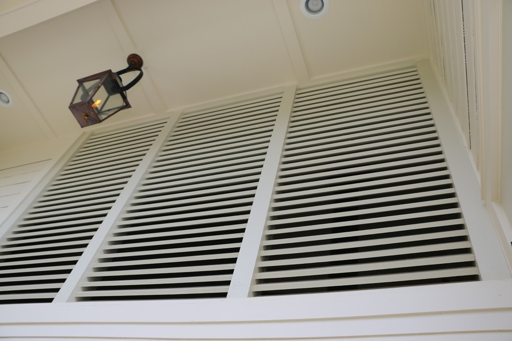 Enclosed porch shutter vents - Strong Shield