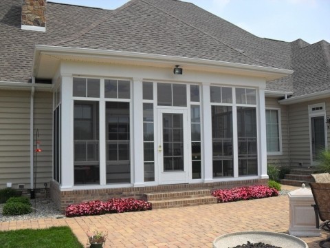 EZE Breeze Window patio enclosure in New Orleans - Strong Shield