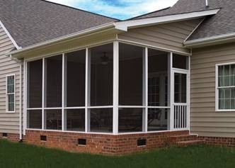 Screened patio enclosure in New Orleans - Strong Shield
