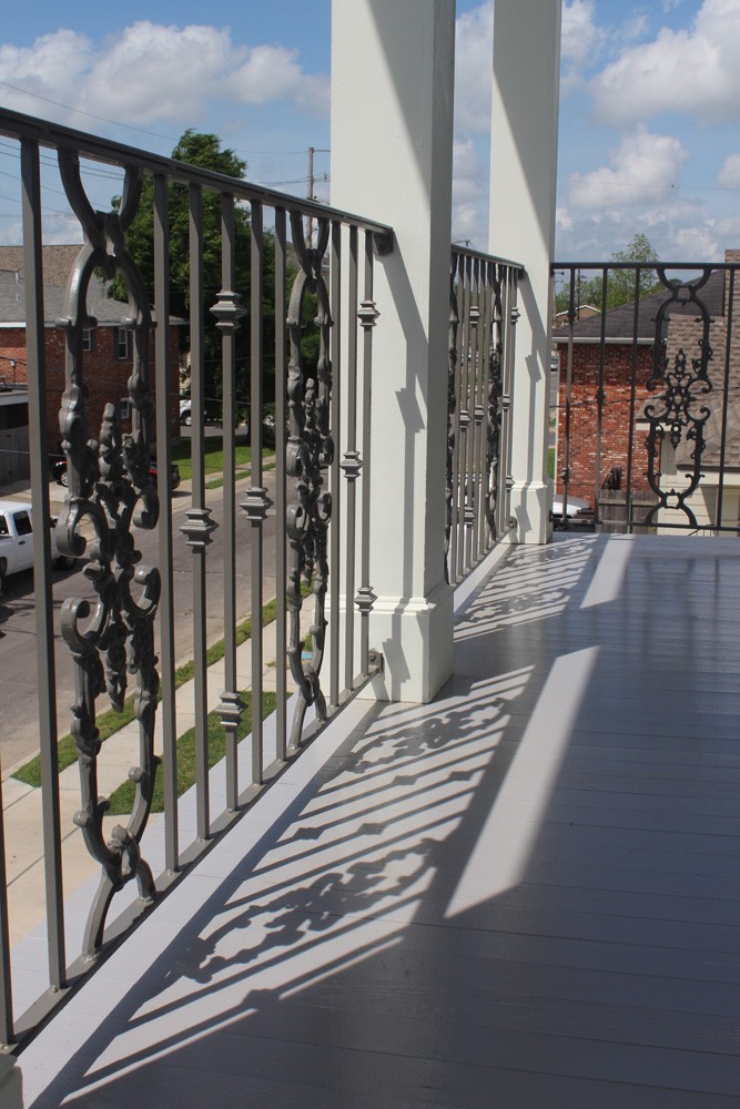Balcony with iron railing in New Orleans - Strong Shield