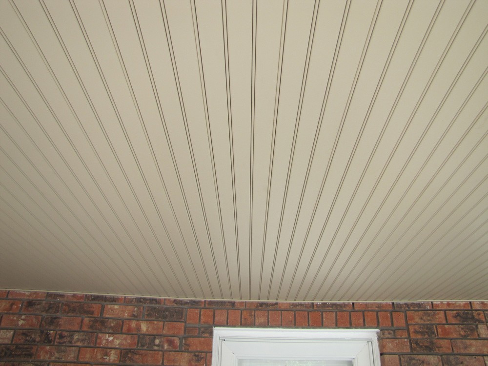 Vinyl porch ceiling for Metairie brick home - Strong Shield