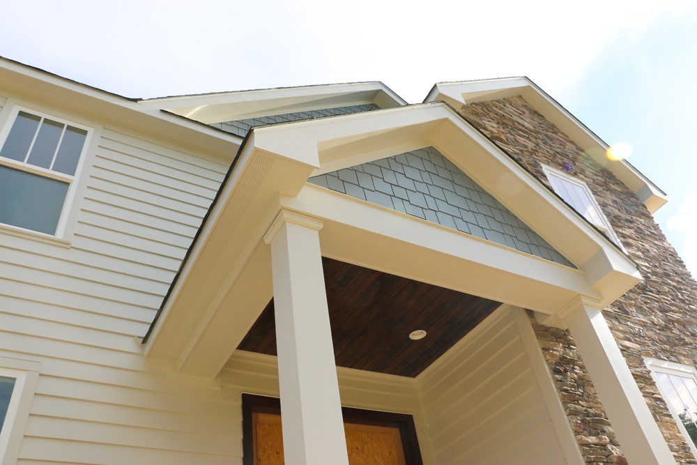 Porch dormer with recessed lights - Strong Shield