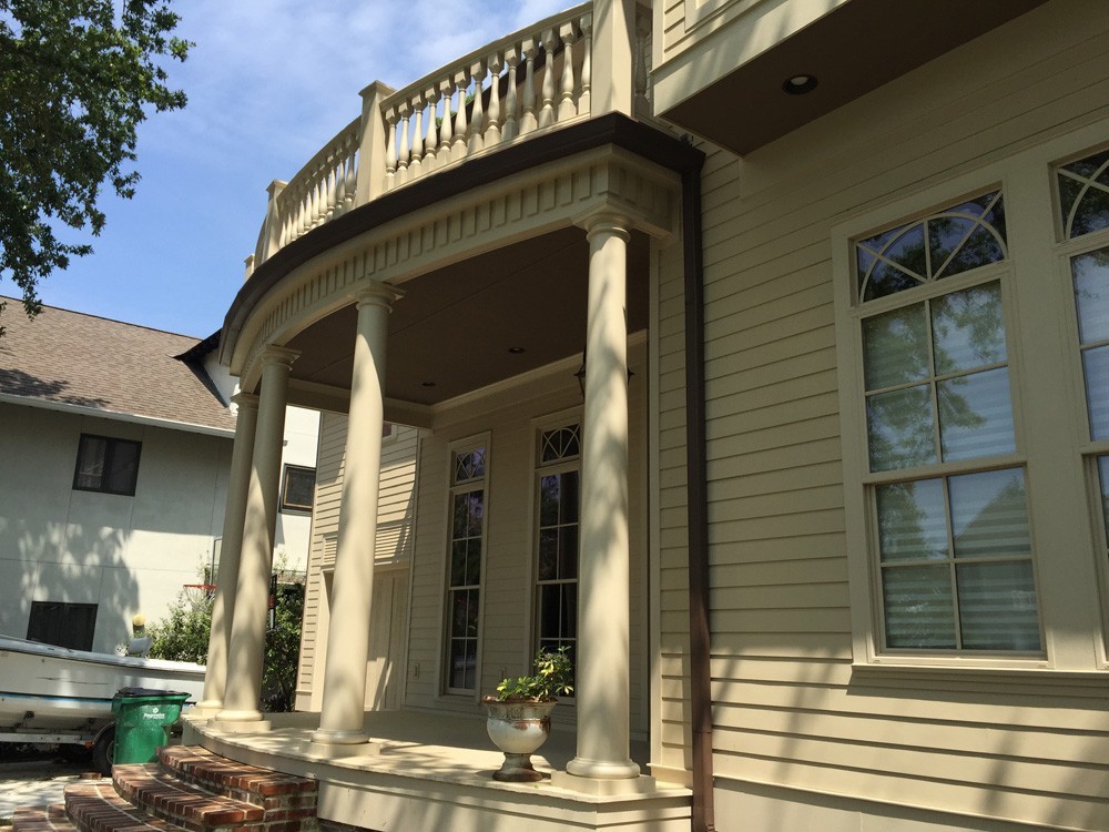 Curved Gutters in New Orleans - Strong Shield