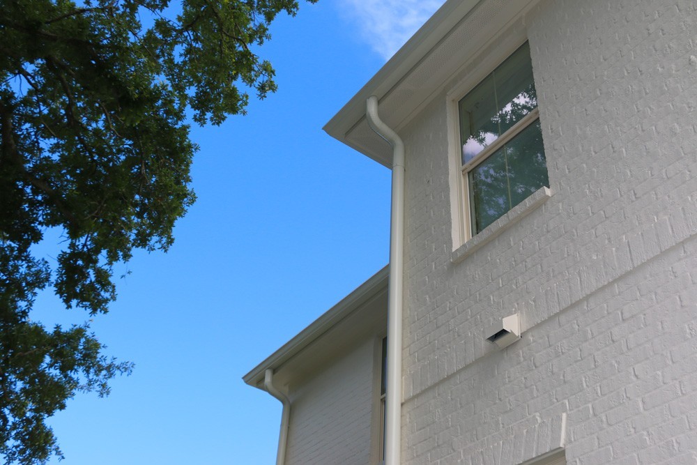 Round Gutters on brick in New Orleans - Strong Shield