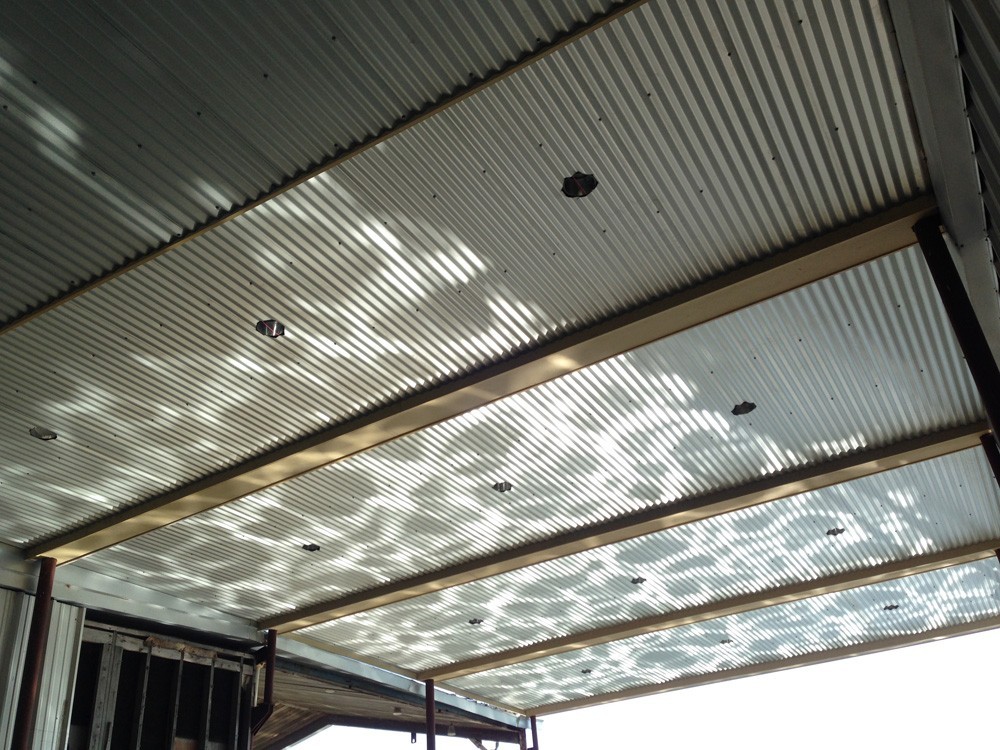 Boat Slip ceiling with can lights in Metairie - Strong Shield