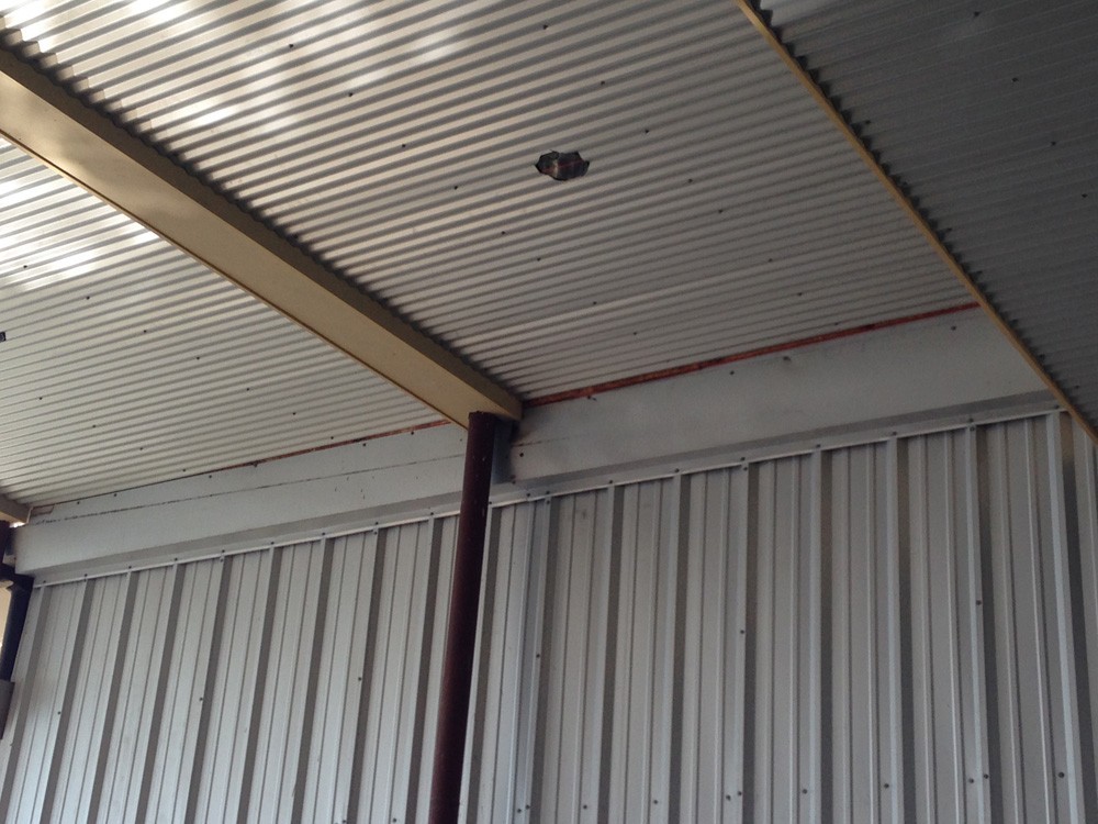 Metairie boat slip ceiling and flashing - Strong Shield