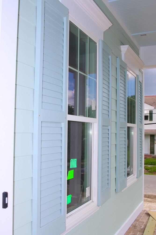 Blue shutters on New Orleans home - Strong Shield