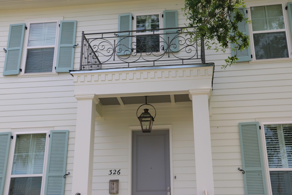 Dentil molding on front porch - Strong Shield