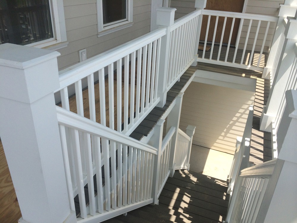 Balcony and stairs on New Orleans two story home - Strong Shield